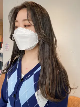 カラー AO所属・RISAKO 艶髪モテヘア🎀府中のヘアスタイル