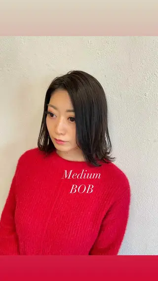 ミディアム カラー 小顔ショート✁ ⁂Yukari⁂のヘアスタイル