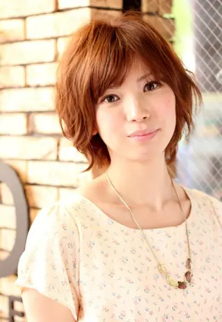 ショート カラー パーマ 柏サニーズ✂︎クセ毛 ◎ショート◎正樹のヘアスタイル