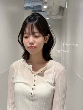 ミディアム カラー パーマ ヘアアレンジ メンズ 韓国ボブ/髪質改善 ニュアンス特化RYOのヘアスタイル