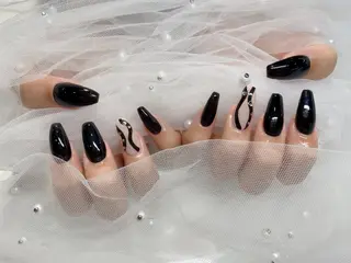 ネイル I-nailロング /ワンホン/キラキラのネイルデザイン