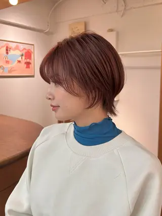 ショート ENIEN MAKE'S 立川所属・綾/ベージュカラー /パーマ🩰のヘアスタイル