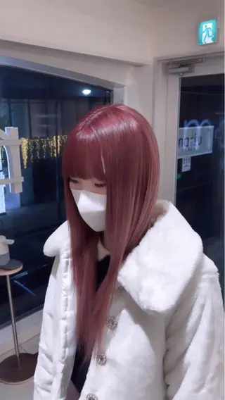 ロング カラー 💖大人韓国ヘア💖 韓国艶カラー【銀座】のヘアスタイル