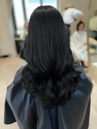 セミロング 韓国ヘア/ベージュ カラー/髪質改善/涼のヘアスタイル