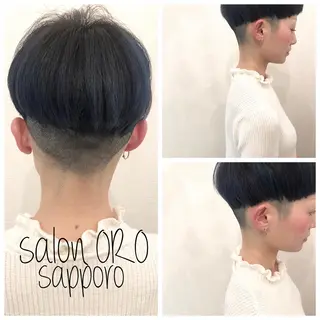 ショート カラー 平川 友希子のヘアスタイル