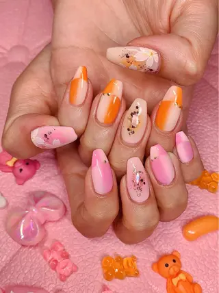 ネイル シェアサロンLei.g(レイジー)所属・3Dアートネイル💗 都築レナのネイルデザイン
