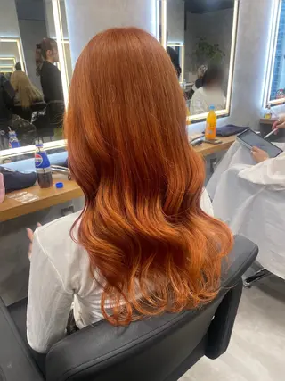 ロング カラー ヘアアレンジ 透明感カラー/推しカ ラー☁️JURAのヘアスタイル