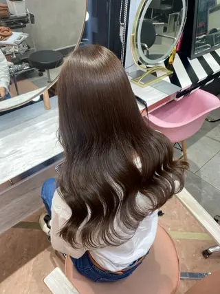ロング カラー 韓国風モテヘア 🇰🇷aki♡のヘアスタイル