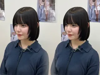 ショート カラー ヘアアレンジ 🩷ひより韓国ヘア/ 艶髪/ワンホン🩷のヘアスタイル
