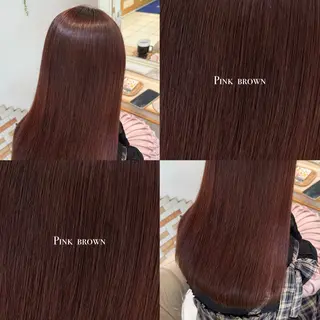 ロング 縮毛矯正/レイヤー カット🎀rikaのヘアスタイル