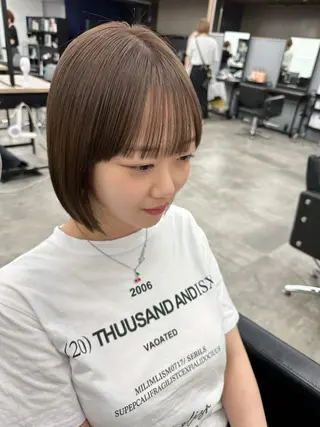 ショート カラー 顔まわりカット/艶髪 カラー✨けいとのヘアスタイル