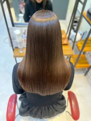 ロング カラー 髪質改善トリートメントループス大倉山店所属・けい もえこのヘアスタイル