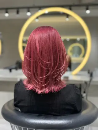 ミディアム カラー ハイトーン特化🤍/ 韓国ボブ / ハルナのヘアスタイル