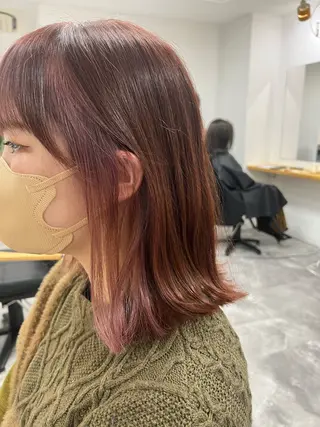 ミディアム カラー 透明感◎ / 艶髪 /  森田のヘアスタイル