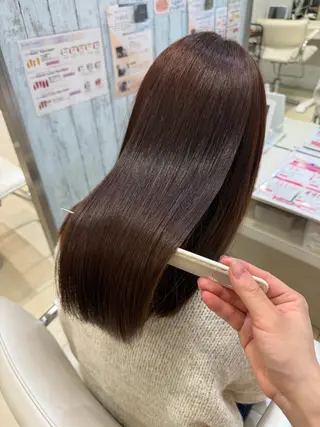 ミディアム カラー 🤎ベージュカラー/ 髪質改善/山岸🤎のヘアスタイル