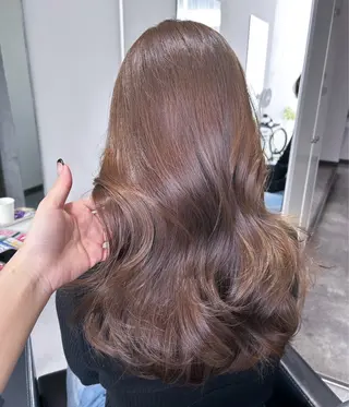 セミロング カラー risako🇰🇷 韓国ヘア/レイヤーのヘアスタイル