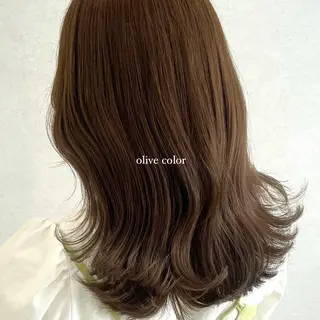 ミディアム カラー mareka/顔周り /透明感カラー🤍のヘアスタイル