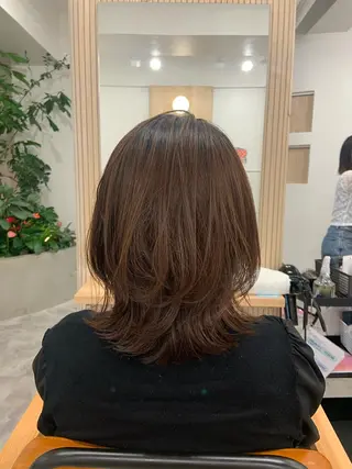 ミディアム 顔まわりカット/ボブ /🧁とーこ🧁のヘアスタイル