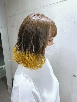 ミディアム カラー ノミネーション大宮所属・TOSHIKI/ ハイトーン/髪質改善のヘアスタイル