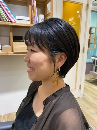ショート 🌟ショート/シ ョートボブ/岡田🌟のヘアスタイル