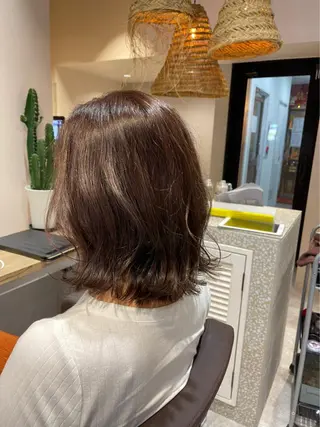 ミディアム 髪質改善×艶髪　斉藤 勝のヘアスタイル