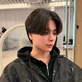 パーマ メンズ 韓国メンズヘア☆ 韓国ボブYUTOのヘアスタイル