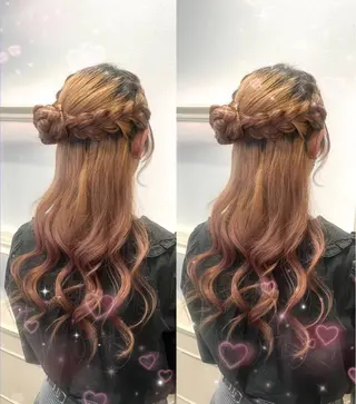 ロング ヘアメ/お呼ばれﾍｱ /横浜/nozomiのヘアスタイル