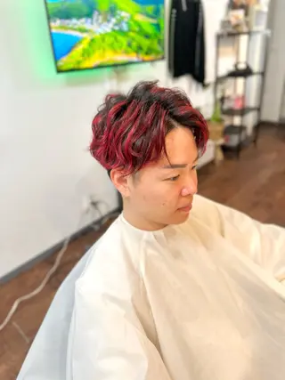 ミディアム ヘアアレンジ メンズ Lizir  ルズィール所属・Luzir⭐︎ GEN⭐︎のヘアスタイル