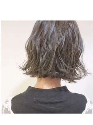 ショート カラー パーマ ワタベ ハヤト/ トップデザイナーのヘアスタイル
