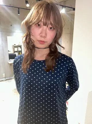 セミロング siki hinaのヘアスタイル