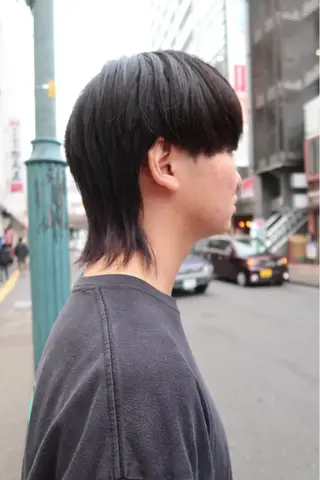 ショート カラー メンズ Rei/ 縮毛矯正/ ハイライトカラー募集のヘアスタイル