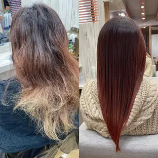 ショート カラー パーマ ヘアアレンジ メンズ キッズ ネイル マツエク・マツパ Saffyハリウッド トリートメント◎のヘアスタイル