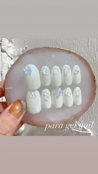 ネイル 淡色ネイル 🎀moeのネイルデザイン