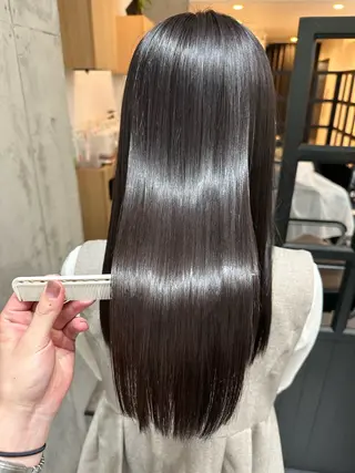 セミロング ✨透明感カラー/縮毛 恵比寿HAYATO✨のヘアスタイル