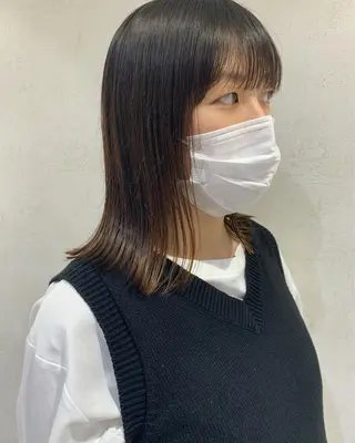 ミディアム 艶カラー/暖色カラー /透明感/ryutoのヘアスタイル