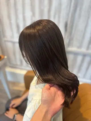 セミロング カラー yui🥀/ボブ /ブリーチなしカラーのヘアスタイル