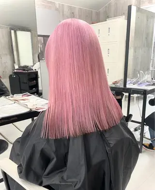 セミロング カラー のん🎀ハイトーン/ レイヤーカット🐳のヘアスタイル