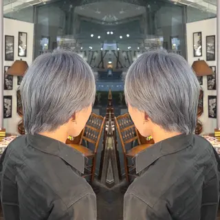 ショート メンズ ☻モエカ/ハイトーン アレンジ☻のヘアスタイル