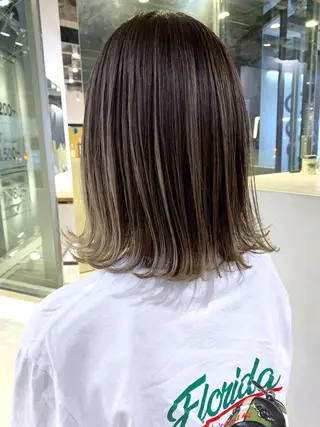 ミディアム カラー ITbyALBUM 中野店のヘアスタイル