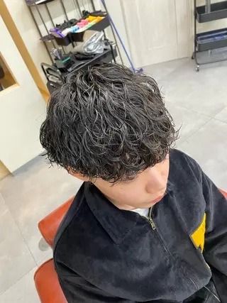 メンズ パーマ／京都駅 ／メンズ/藤井　翔のヘアスタイル