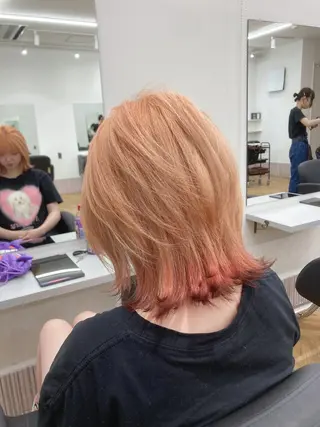 ミディアム カラー 🍎ハッシュカット× 髪質改善🍎カイトのヘアスタイル