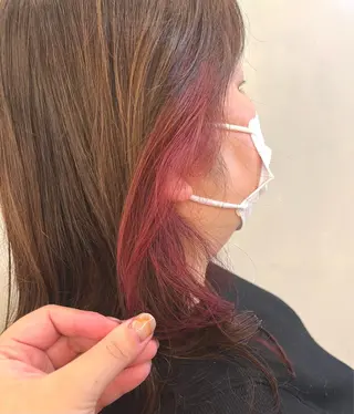 ミディアム カラー Dali 若松　朋美のヘアスタイル