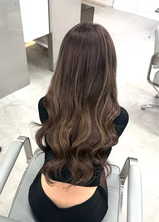 ロング yuna/透明感 カラー/エクステのヘアスタイル