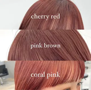 ミディアム カラー 暖色/艶髪/ボブ/ ショート/Ayaのヘアスタイル