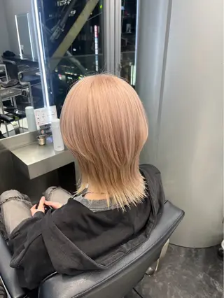 ショート カラー メンズ ミルクティー/ピンク カラー/ みう🎀のヘアスタイル