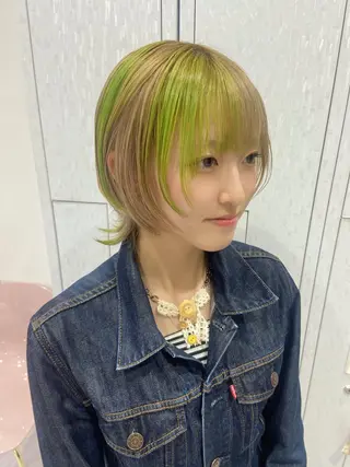 ショート カラー 名駅/ハイトーン /Y2k/YUNAのヘアスタイル