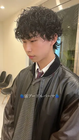 パーマ メンズ belle   表参道　terrace所属・抜きっぱなしブロンド /ハイトーン/カナタのヘアスタイル