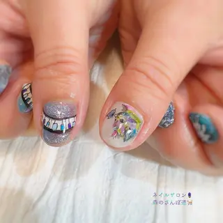 ネイル 森のさんぽ道所属・ショートネイル 森のさんぽ道のネイルデザイン
