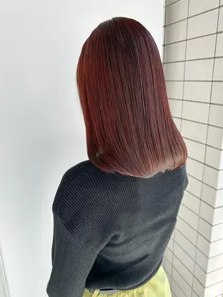 ミディアム カラー 美髪⭐︎髪質改善 井上　康司のヘアスタイル