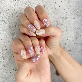 セミロング カラー パーマ ヘアアレンジ メンズ キッズ ネイル マツエク・マツパ Salon Ｋのネイルデザイン